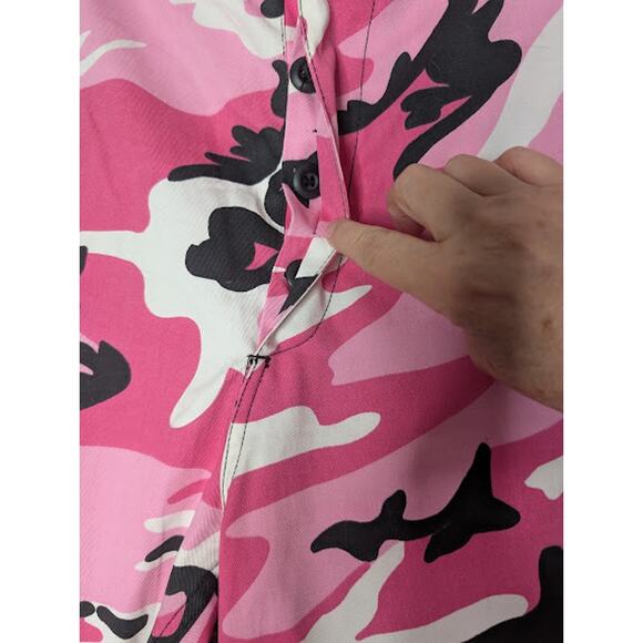 ROTHCO Women's  Paratrooper Pink/Black Camo Fatigues Size XXL - Picture 4 of 12